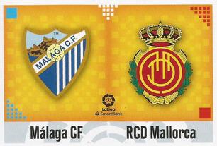 2020-21 Panini LaLiga Santander Stickers (Brazil) #454 Malaga CF / RCD Mallorca Front