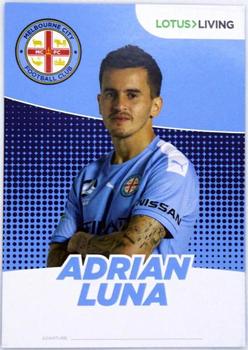 2019 Melbourne City FC Club Cards #20 Adrian Luna Front