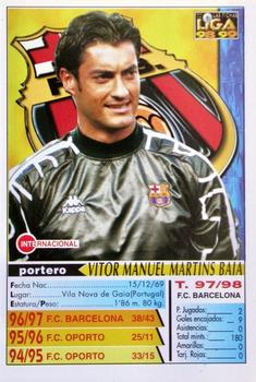 1998-99 Mundicromo Las Fichas de la Liga #4 Vitor Baia Back