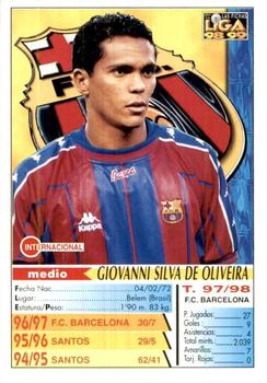 1998-99 Mundicromo Las Fichas de la Liga #17 Giovanni Back