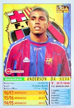 1998-99 Mundicromo Las Fichas de la Liga #18 Sonny Anderson Back