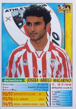 1998-99 Mundicromo Las Fichas de la Liga #28a Joseba Arregi Back