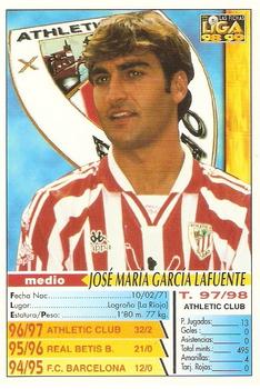 1998-99 Mundicromo Las Fichas de la Liga #30a Jose Mari Back