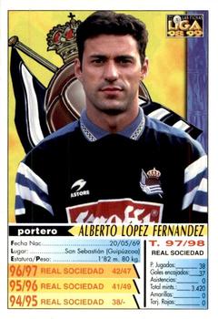 1998-99 Mundicromo Las Fichas de la Liga #39 Alberto Back