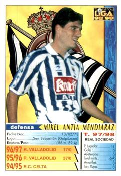 1998-99 Mundicromo Las Fichas de la Liga #51a Antia Back