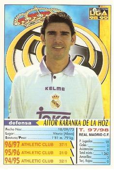 1998-99 Mundicromo Las Fichas de la Liga #64 Karanka Back