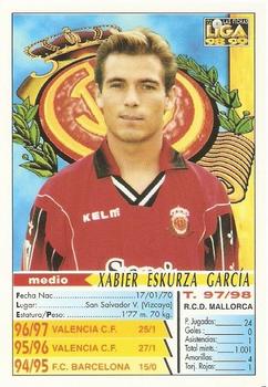 1998-99 Mundicromo Las Fichas de la Liga #85a Eskurza Back