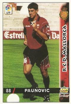 1998-99 Mundicromo Las Fichas de la Liga #88 Paunovic Front