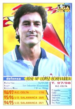 1998-99 Mundicromo Las Fichas de la Liga #98a Josema Back