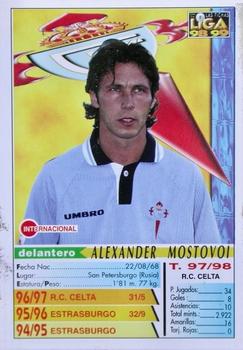 1998-99 Mundicromo Las Fichas de la Liga #104 Aleksandr Mostovoi Back