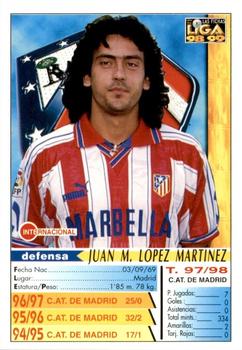 1998-99 Mundicromo Las Fichas de la Liga #115a López Back