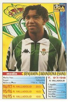 1998-99 Mundicromo Las Fichas de la Liga #135a Benjamin Back