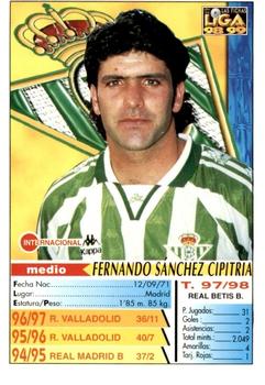 1998-99 Mundicromo Las Fichas de la Liga #138 Fernando Back