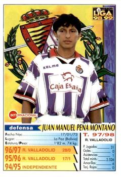 1998-99 Mundicromo Las Fichas de la Liga #193 Peña Back