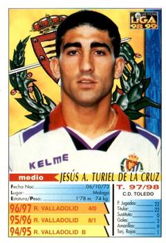 1998-99 Mundicromo Las Fichas de la Liga #195 Turiel Back