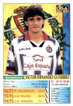 1998-99 Mundicromo Las Fichas de la Liga #196 Victor Back