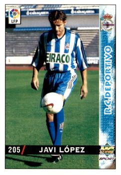 1998-99 Mundicromo Las Fichas de la Liga #205a Javi López Front