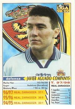 1998-99 Mundicromo Las Fichas de la Liga #223 Aguado Back