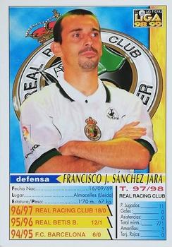 1998-99 Mundicromo Las Fichas de la Liga #244 Sánchez Jara Back