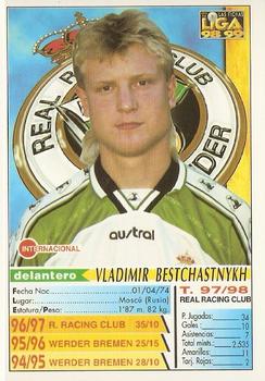 1998-99 Mundicromo Las Fichas de la Liga #252 Beschastnykh Back