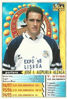 1998-99 Mundicromo Las Fichas de la Liga #256 Aizpurua Back