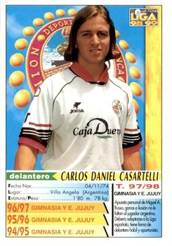1998-99 Mundicromo Las Fichas de la Liga #266 Casartelli Back
