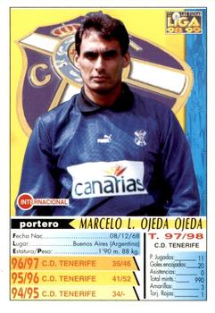 1998-99 Mundicromo Las Fichas de la Liga #273 Ojeda Back