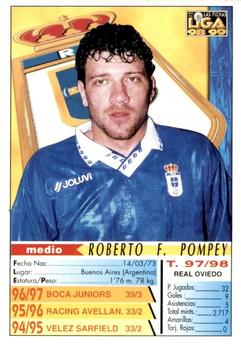 1998-99 Mundicromo Las Fichas de la Liga #302a Pompei Back
