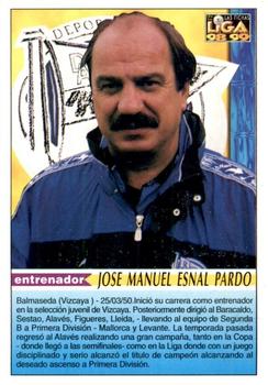 1998-99 Mundicromo Las Fichas de la Liga #308 Mané Back