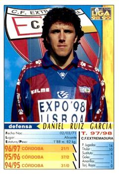 1998-99 Mundicromo Las Fichas de la Liga #329a Dani Back