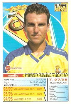 1998-99 Mundicromo Las Fichas de la Liga #350 Roberto Back