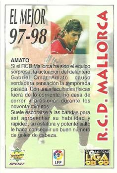 1998-99 Mundicromo Las Fichas de la Liga #376 Amato Back
