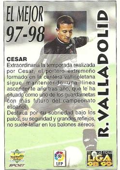1998-99 Mundicromo Las Fichas de la Liga #382 Cesar Back