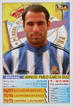 1998-99 Mundicromo Las Fichas de la Liga #434 Manuel Pablo Back