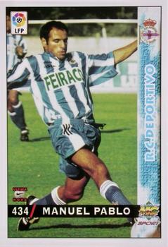 1998-99 Mundicromo Las Fichas de la Liga #434 Manuel Pablo Front