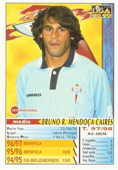 1998-99 Mundicromo Las Fichas de la Liga #470 Bruno Caires Back