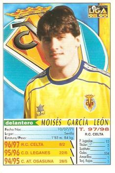1998-99 Mundicromo Las Fichas de la Liga #477 Moises Back