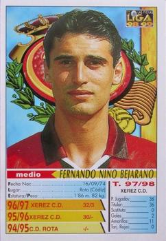 1998-99 Mundicromo Las Fichas de la Liga #481 Fernando Niño Back