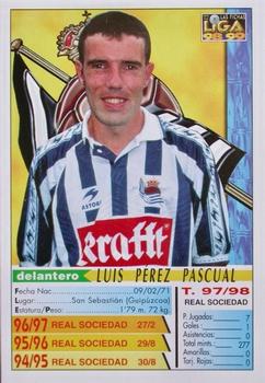 1998-99 Mundicromo Las Fichas de la Liga #483 Luis Pérez Back