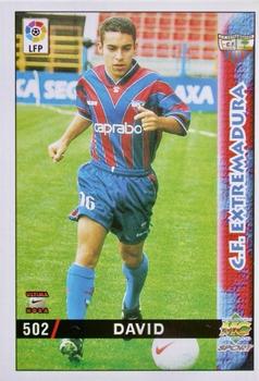 1998-99 Mundicromo Las Fichas de la Liga #502 David Belenguer Front