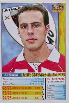 1998-99 Mundicromo Las Fichas de la Liga #504 Felipe Back