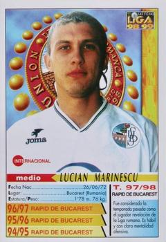 1998-99 Mundicromo Las Fichas de la Liga #519 Marinescu Back