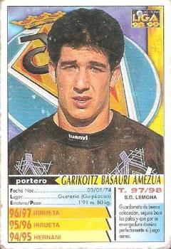 1998-99 Mundicromo Las Fichas de la Liga #525 Basauri Back