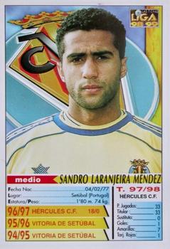1998-99 Mundicromo Las Fichas de la Liga #526 Sandro Mendes Back