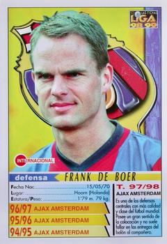 1998-99 Mundicromo Las Fichas de la Liga #528 Frank de Boer Back