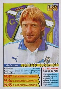 1998-99 Mundicromo Las Fichas de la Liga #545 Lussenhoff Back