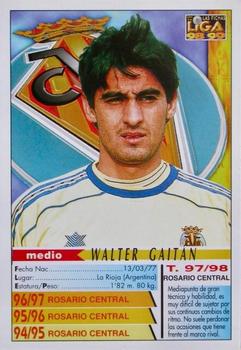 1998-99 Mundicromo Las Fichas de la Liga #548 Walter Gaitán Back