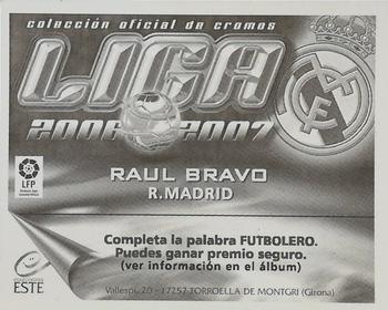 2006-07 Panini Liga Este Stickers #NNO Raul Bravo Back
