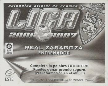 2006-07 Panini Liga Este Stickers #NNO Victor Fernandez Back