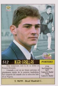 1999-00 Mundicromo Las Fichas de la Liga 2000 #512 Iker Casillas Back